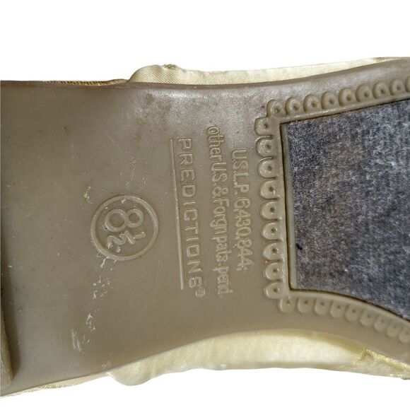 Predictions Yellow Beaded Ballet Flats Size 8.5 - Picture 8 of 8